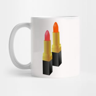 Lipstick Coral and Orange Mug